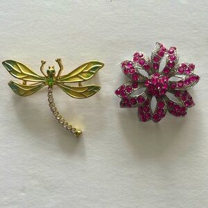 Pair of Vintage Brooches